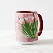 Happy Moederdag Tulips Mok (Voorkant rechts)