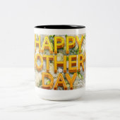 Happy Moederdag Tweekleurige Koffiemok (Center)