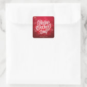 Happy Moederdag Typography-23534 Vierkante Sticker (Tas)
