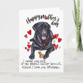 Happy Moederdag uit je labrador Retriever Kaart (Voorkant)