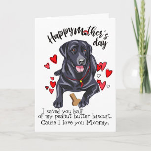 Happy Moederdag uit je labrador Retriever Kaart