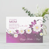 Happy Moederdag Uitnodiging (Staand voorkant)