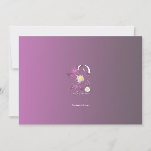 Happy Moederdag Uitnodiging (Achterkant)