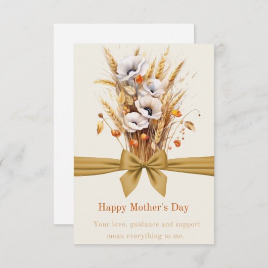 Happy Moederdag Ukraine-stijl Bedankkaart (Voorkant / Achterkant)