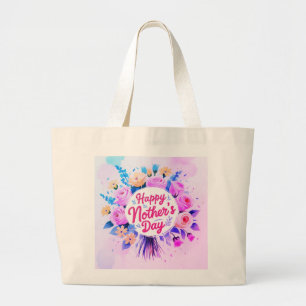 Happy Moederdag Unique Stijlvol Grote Tote Bag