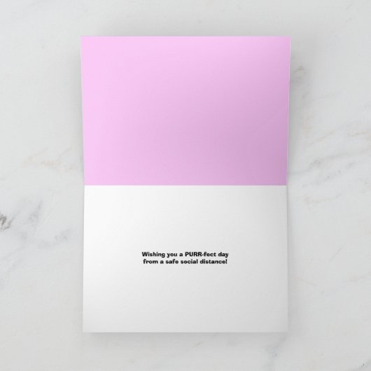 Happy Moederdag van beide katten in gezichtsmasker Feestdagen Kaart (Binnen)