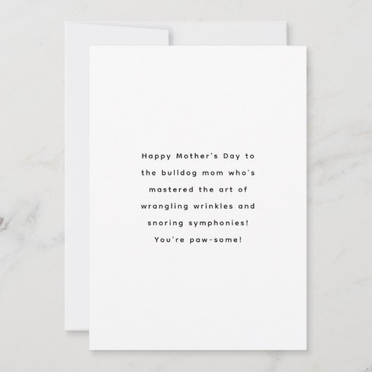 Happy Moederdag van de hond | Franse Bulldog (Achterkant)