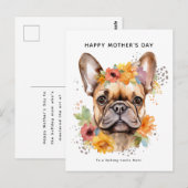 Happy Moederdag van de hond | Franse Bulldog Briefkaart (Voorkant / Achterkant)
