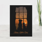 Happy Moederdag van Dog en Cat Kaart (Voorkant)