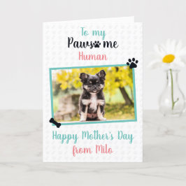 Happy Moederdag van Dog naar Pawsome mama Kaart