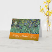 Happy Moederdag, Van Gogh, Irises Kaart (Gele Bloem)