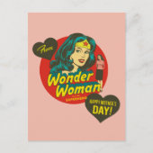 Happy Moederdag van Wonder Woman Uitnodiging Briefkaart (Voorkant)
