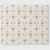 Happy Moederdag Vanille Cream Cadeaupapier (Vlak)