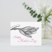 Happy Moederdag | Verjaardag Bluebell Briefkaart (Staand voorkant)