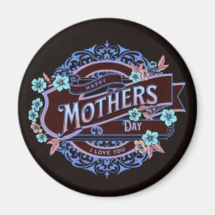 Happy Moederdag Victoriaans Floral Flowers Magneet