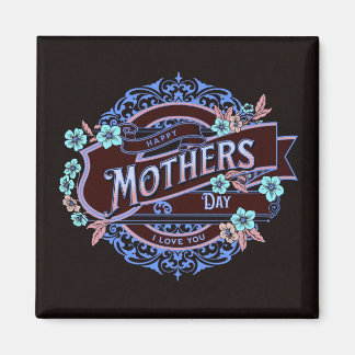 Happy Moederdag Victoriaans Floral Flowers Magneet