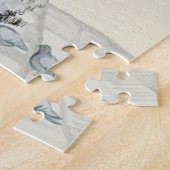 Happy Moederdag Victoriaans Woman Parasol Birds Legpuzzel (Zijkant)