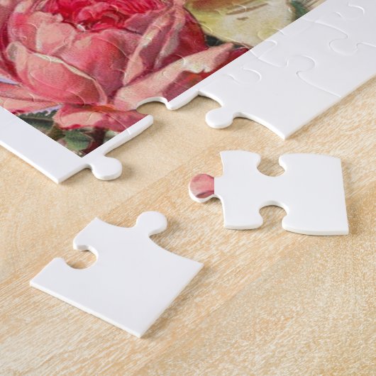  Happy Moederdag Violin Music met Rozen Legpuzzel (Zijkant)