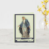 HAPPY MOEDERDAG VIRGIN MARY RELIGIOUS KAART (Gele Bloem)