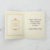 HAPPY MOEDERDAG VIRGIN MARY RELIGIOUS KAART (Binnen)