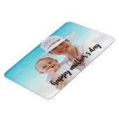 Happy Moederdag Voeg je eigen fotosjabloon toe Magneet (Linkerzijde)