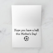 Happy Moederdag Voetbalmoeder Kaart (Binnen)
