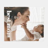 Happy Moederdag voor de beste Mam-ooit foto Fleece Deken (Voorkant (Horizontaal))