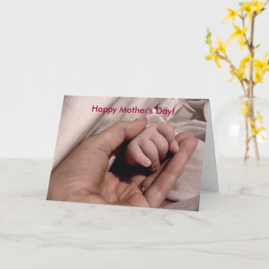 Happy Moederdag voor de eerste keer dat mam Kaart (Gele Bloem)