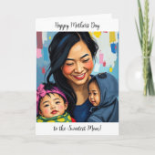 Happy Moederdag voor de liefste mama Kaart (Voorkant)