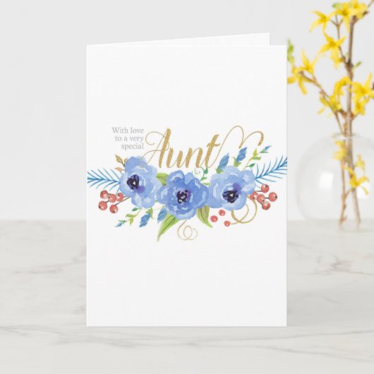 Happy Moederdag voor een heel speciale tante bloem Kaart (Gele Bloem)