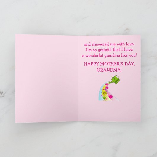 Happy Moederdag voor grootmoeder Kaart (Binnen)