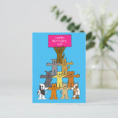 Happy Moederdag voor Hondenliefhebber Briefkaart (Staand voorkant)