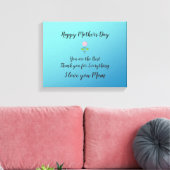 Happy Moederdag voor mam met ventilator Canvas Afdruk (Insitu (Woonkamer))