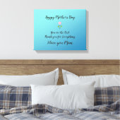 Happy Moederdag voor mam met ventilator Canvas Afdruk (Insitu (Slaapkamer))
