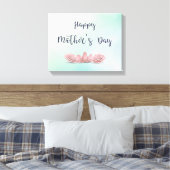 Happy Moederdag voor mam met ventilator Canvas Afdruk (Insitu (Slaapkamer))