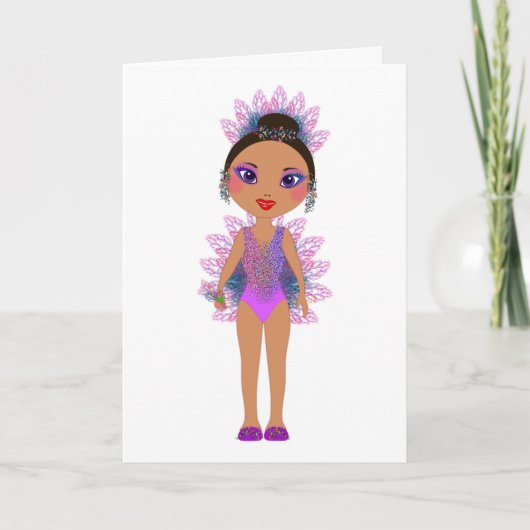 Happy Moederdag voor mama en kleurrijke retro gal Kaart (Voorkant)