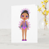 Happy Moederdag voor mama en kleurrijke retro gal Kaart (Gele Bloem)