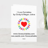 Happy Moederdag voor mama en kleurrijke retro Kaart (Achterkant)