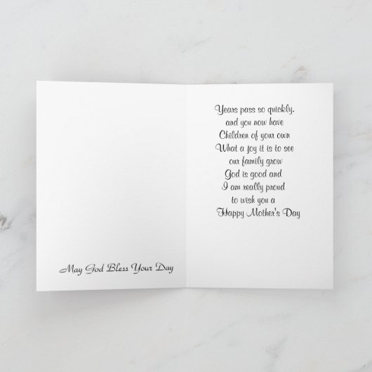 Happy Moederdag voor mijn dochter Kaart (Binnen)