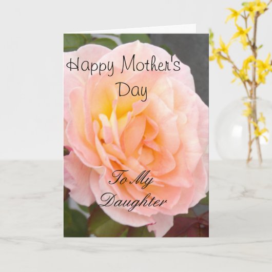 Happy Moederdag voor mijn dochter Kaart (Gele Bloem)