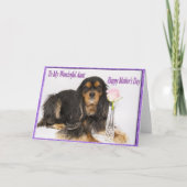Happy Moederdag voor mijn tante Dog Kaart (Voorkant)