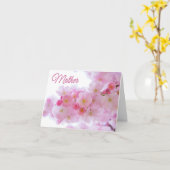 Happy Moederdag voor moeder met Cherry Blossom Kaart (Gele Bloem)