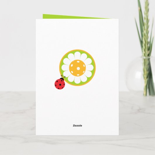 Happy Moederdag voor Pickleball Mom, schattig Kaart (Achterkant)