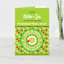 Happy Moederdag voor Pickleball Mom, schattig
