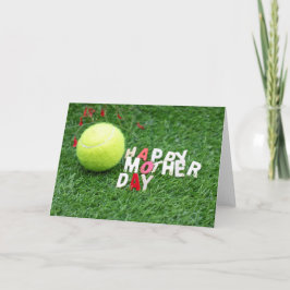 Happy Moederdag voor tennisser Kaart