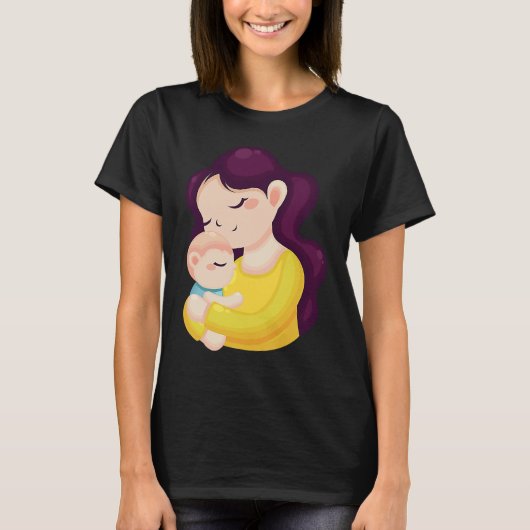 Happy Moederdag voor vrouwen T-shirt (Voorkant)