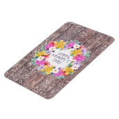 Happy Moederdag Waterverf Flowers Wreate Magneet (Linkerzijde)