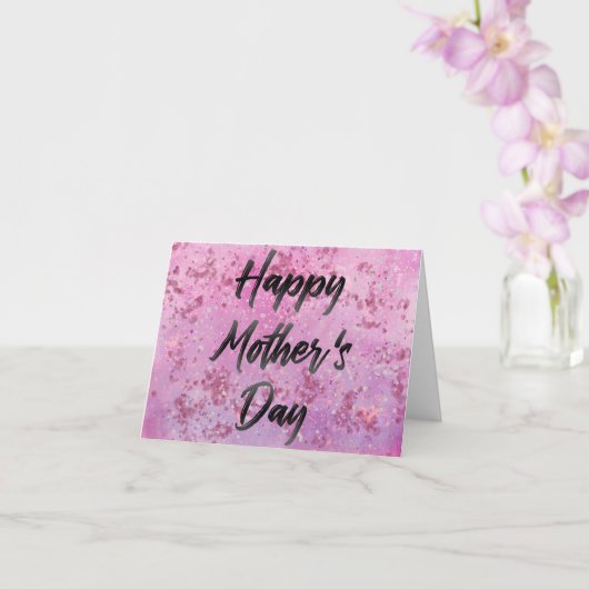 Happy Moederdag Waterverf Kaart (Orchidee)