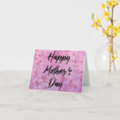 Happy Moederdag Waterverf Kaart (Gele Bloem)