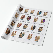 Happy Moederdag Waterverf Mam Wrapping Paper